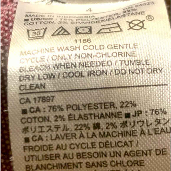 BANANA REPUBLIC Purple White Short Sleeve Boucle Tweed Fitted Dress - Size 4 - Picture 3 of 7